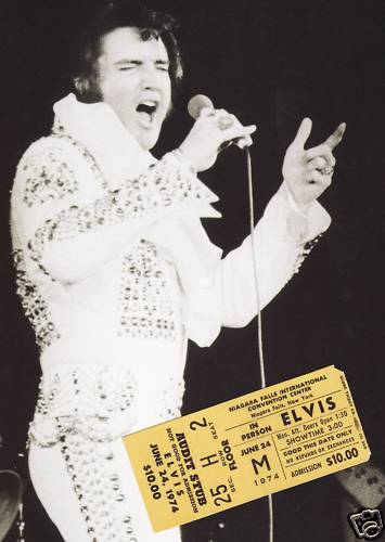 Elvis 24 June 1974 ticket stub